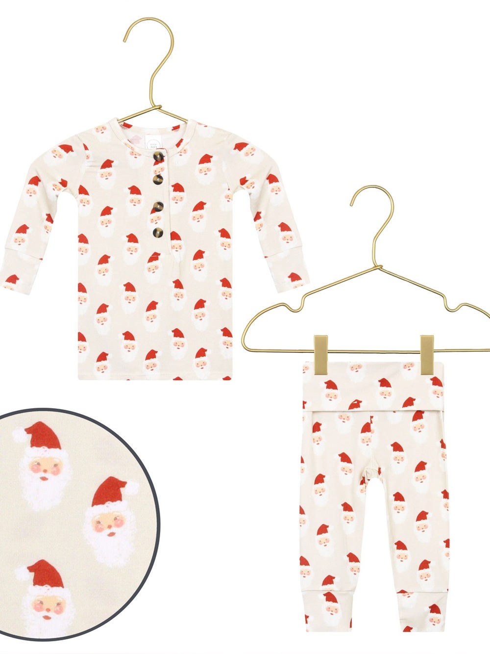 Lou Lou and Company Santa Baby Top and Bottoms Size Newborn - 3 Months